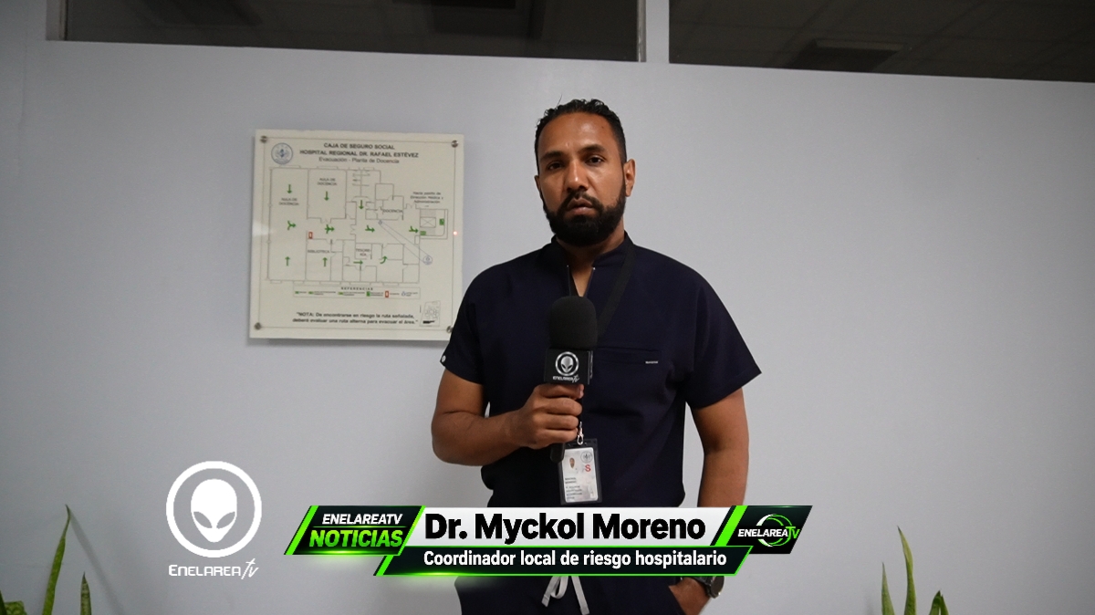 Dr. Myckol Moreno, coordinador local de Riesgo Hospitalario, del Hospital Dr. Rafael Estévez. post thumbnail image